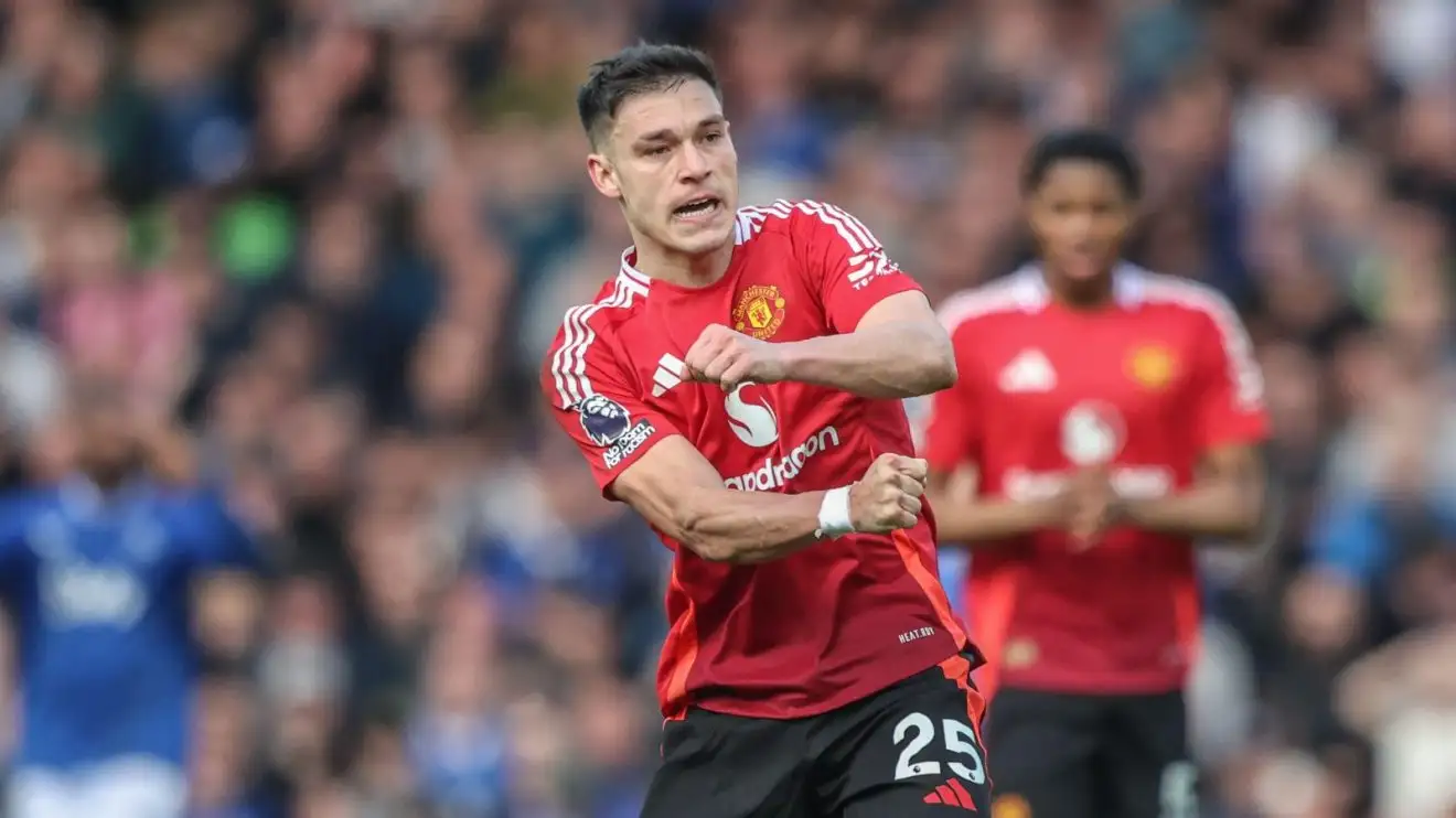 Man Utd vs Everton tunnel bust-up: Toffees star told Red Devil to 'get out' of dressing room in sweary dig 1 Guy Utd midfielder Manuel Ugarte