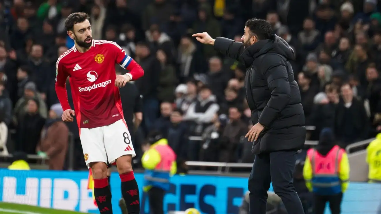 Man Utd captain Fernandes unleashes damning verdict on Amorim's system 1 Male Utd duo Bruno Fernandes as well as Ruben Amorim