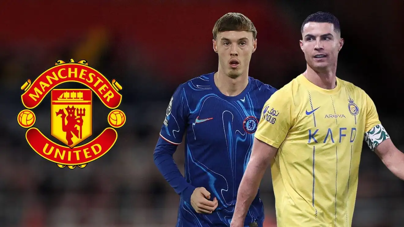 Ten Hag issue with Ronaldo 'finally revealed' 1 Cole Palmer and Cristiano Ronaldo through the Manchester United badge