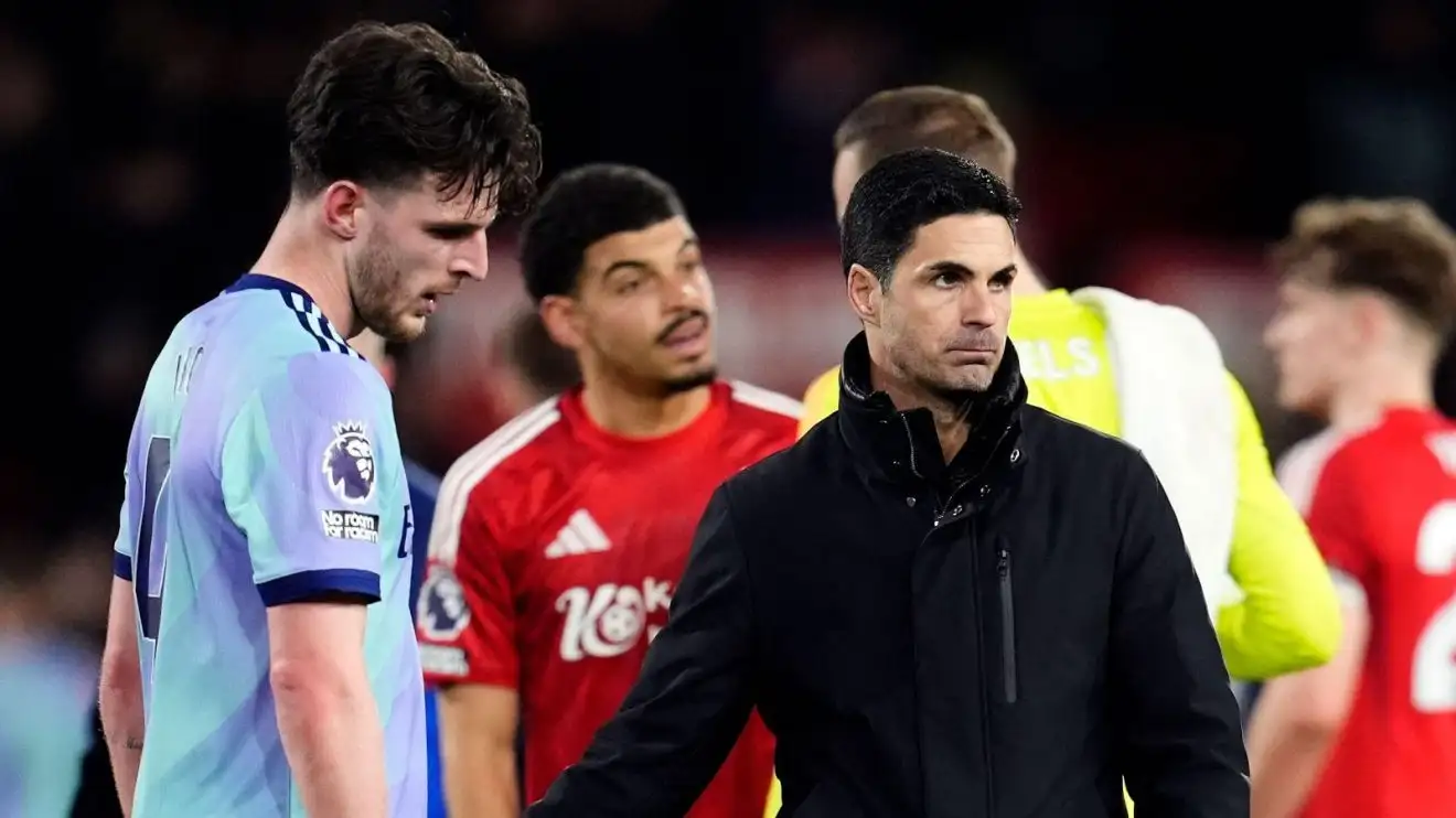 Arsenal told to snub 'old b*llocks' of Liverpool guard of honour with Arteta's side facing 'humiliation' 1 Caboodle midfielder Declan Rice and also preceptor Mikel Arteta