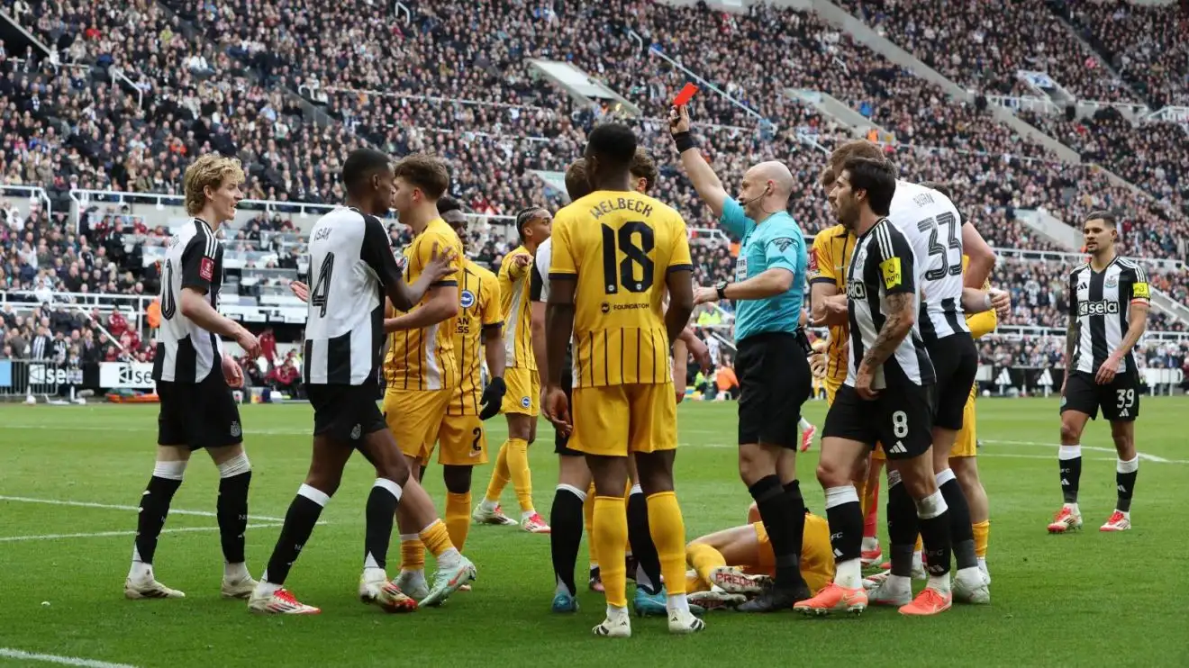 Huge Newcastle blow as ex-PL ref reveals Gordon appeal for Liverpool verdict on 'harsh' red card 1 Newcastle winger Anthony Gordon