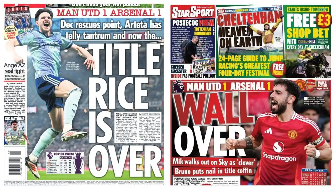 How many times can Arsenal lose the Premier League title? 1 Medley title race over again?