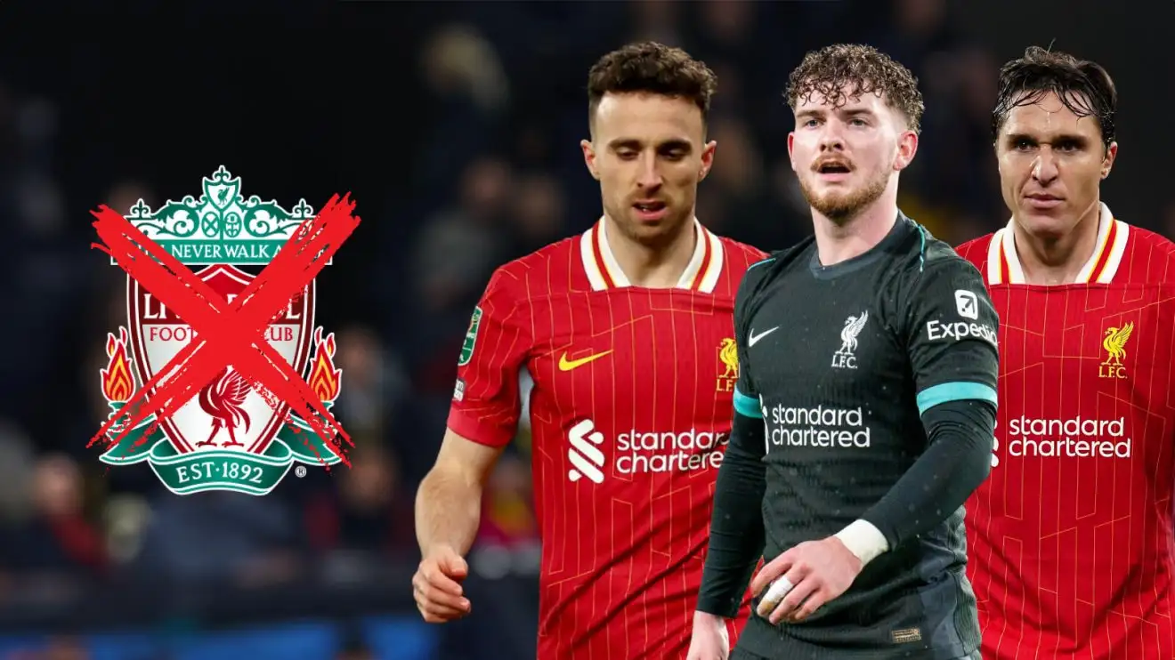 Liverpool set stage for mass exodus as five players are named as potential exits 1 Liverpool triad Diogo Jota, Harvey Elliott and Federico Chiesa