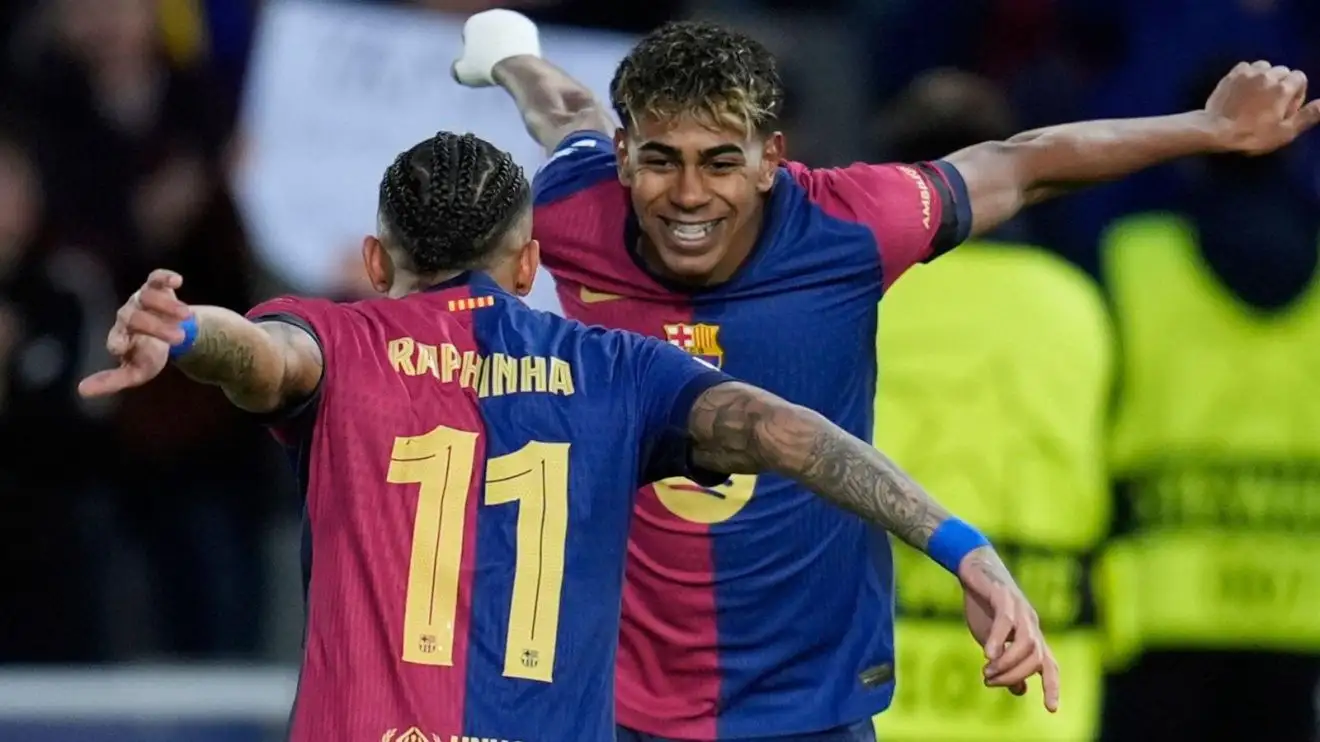 Barcelona duo sparkle in Champions League as Bayern Munich await serious test after Leverkusen ease 1 Barcelona Yamal Raphina Winners League