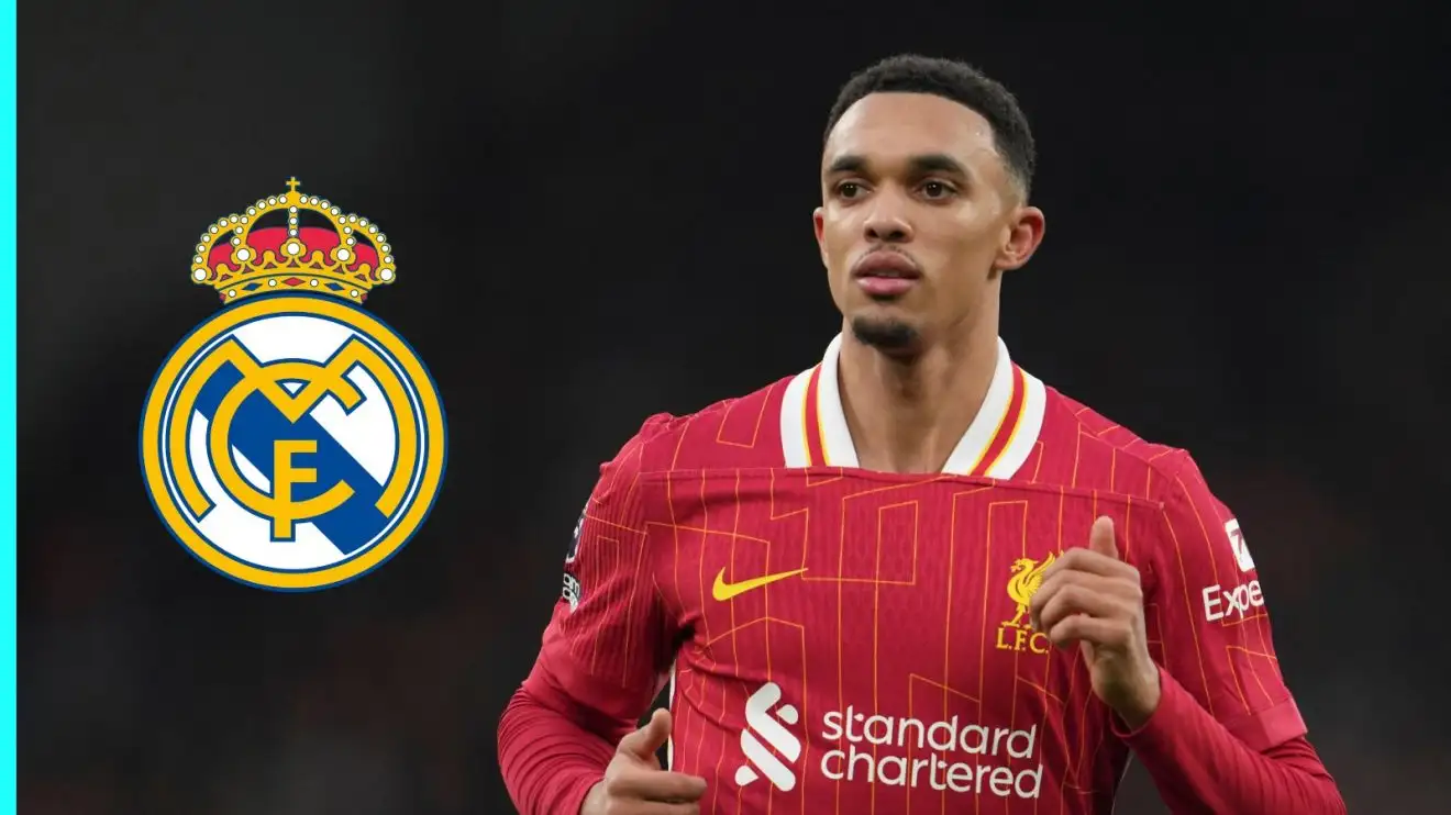 Liverpool key star 'completes' exit 'agreement' but one 'pending' factor 'can thwart' deal in 'sudden' twist 1 Trent Alexander-Arnold as well as the Real Madrid badge