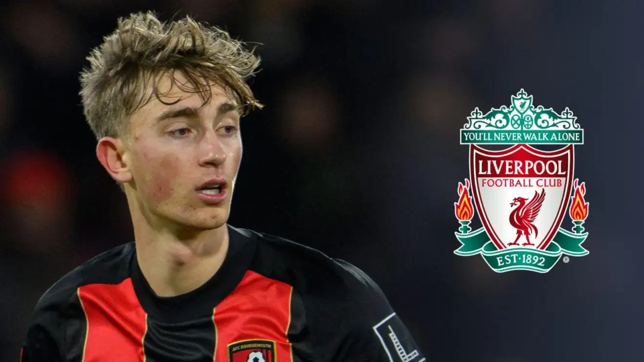 £50m Liverpool transfer target 'prefers' La Liga move over Anfield 1 Dean Huijsen and the Liverpool badge