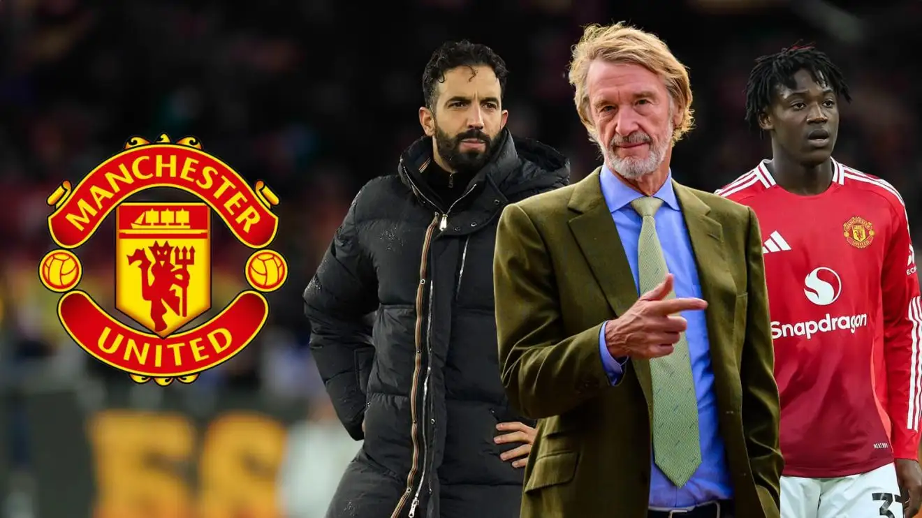 Man Utd reminded 'it would be madness' to sell 'terrific asset' in rumoured cut-price deal 1 Individual Utd triad Ruben Amorim, Sir Jim Ratcliffe and Kobbie Mainoo