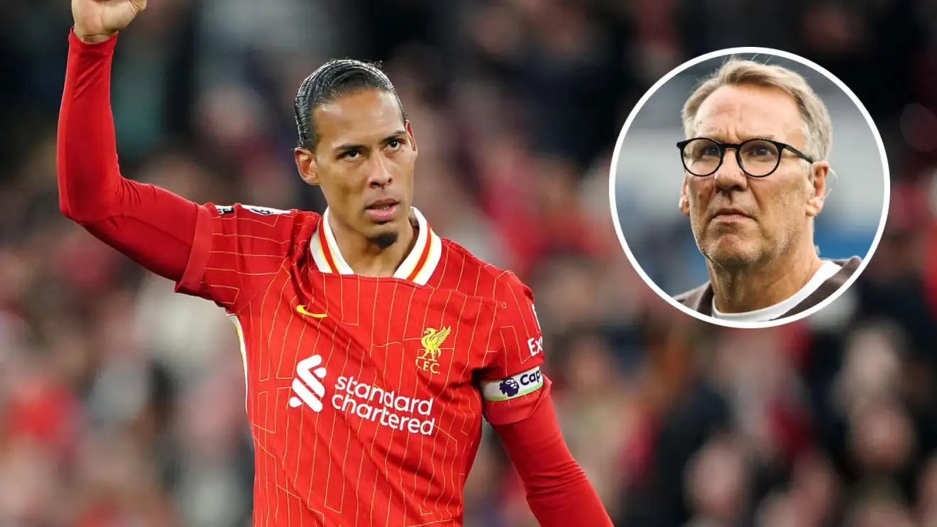 Van Dijk made shocking Liverpool blunder Merson couldn't believe 1 Van Dijk Merson Liverpool