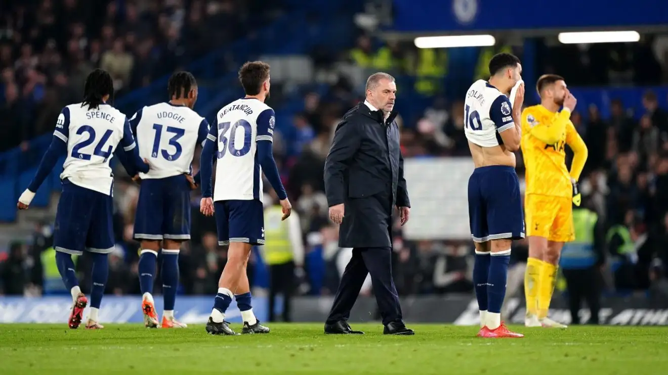 Tottenham star seen angrily punching tunnel after being 'snubbed' by Postecoglou vs Chelsea 1 Tottenham apex pooch Ange Postecoglou