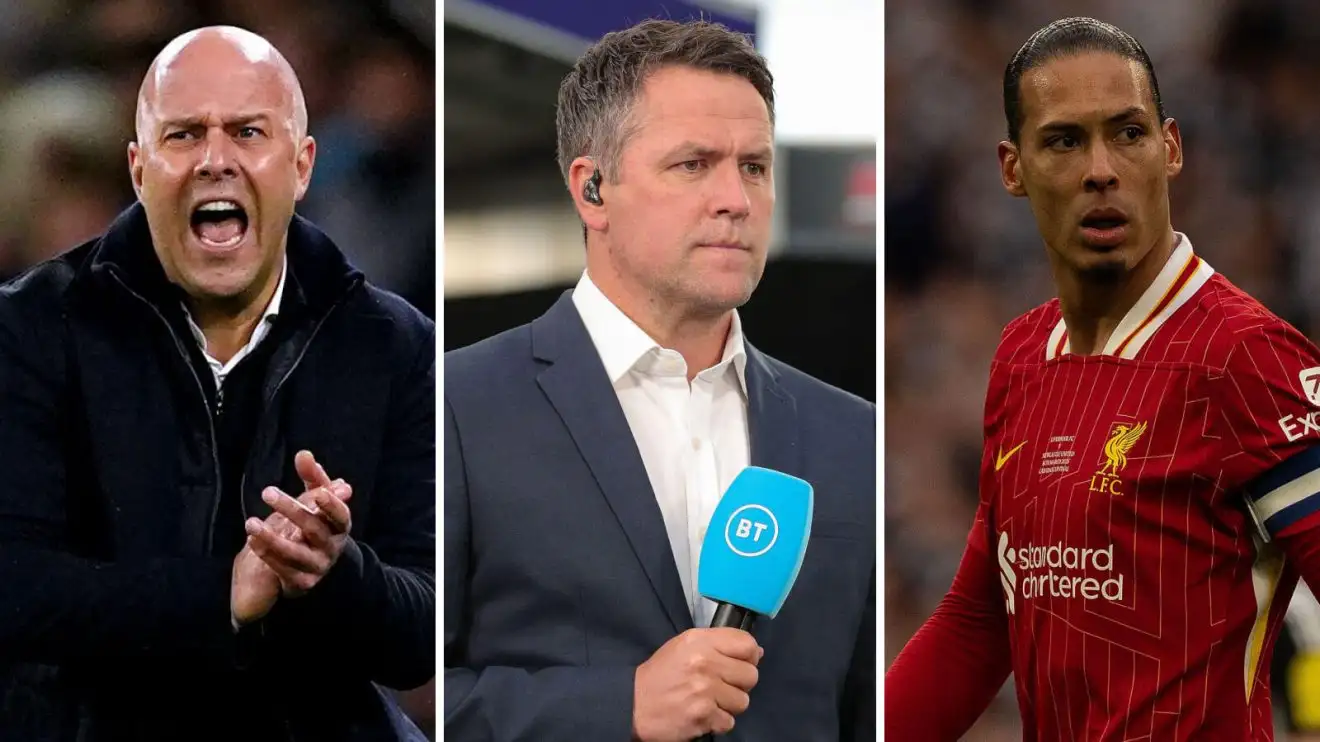 Liverpool boss Slot slams Owen over 'strange' Van Dijk question after Everton victory 1 Liverpool trio Arne Adapter, Virgil van Dijk and also Michael Owen