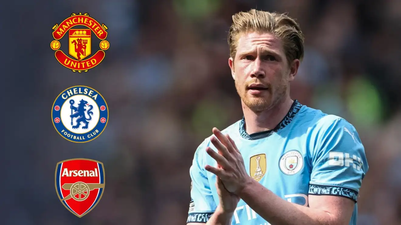 Man City star 'plans the ultimate betrayal' of 'disappointed' Guardiola as Man Utd eye deal 1 Male Urban midfielder Kevin de Bruyne