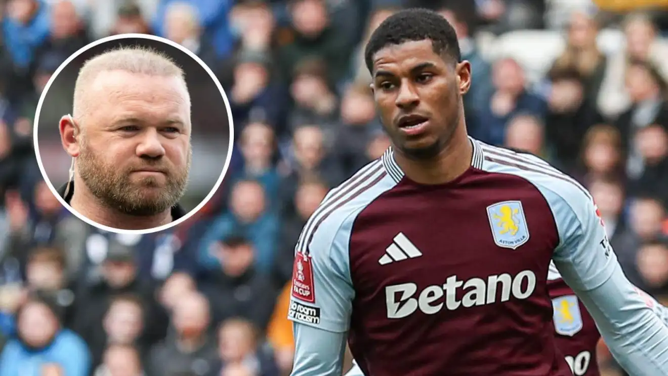 Rooney sends Man Utd message to Rashford after PSG knock out Aston Villa 1 Male Utd tale Wayne Rooney and Marcus Rashford