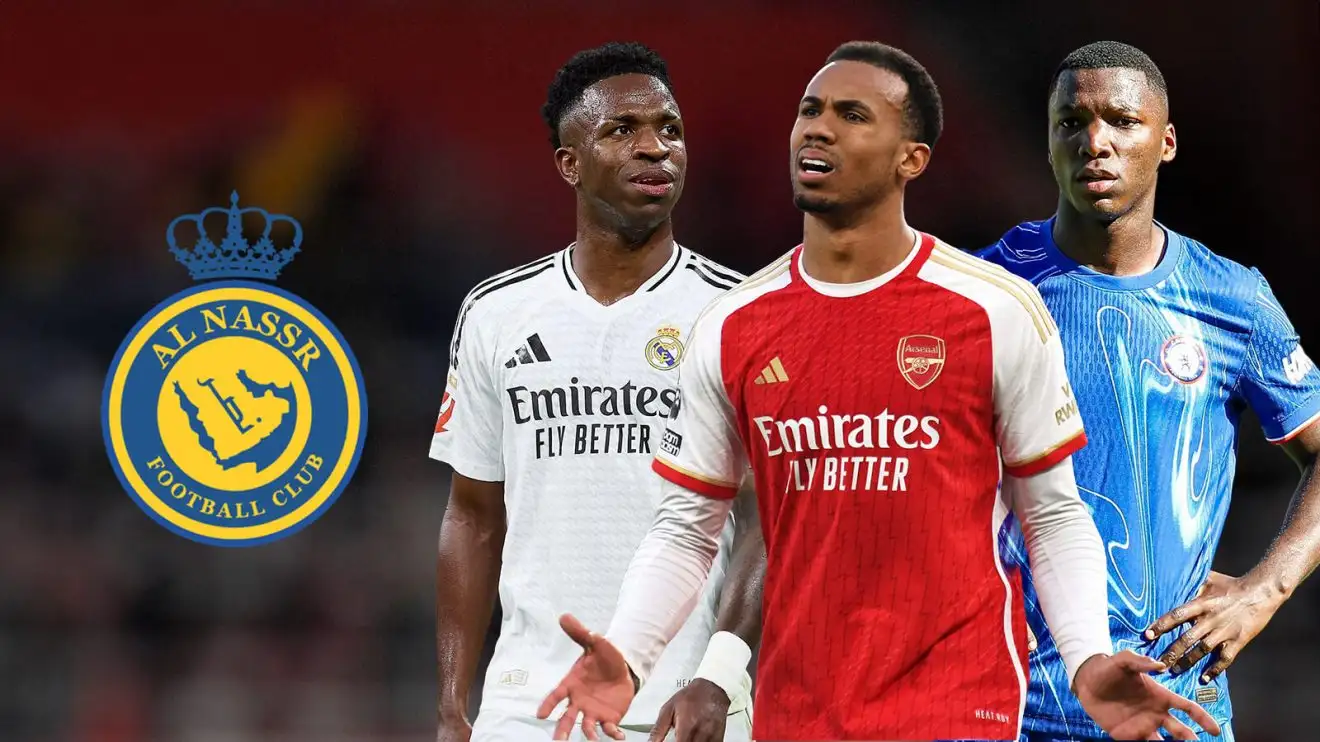 Al-Nassr line up £43m 'offer' for Arsenal star in £343m 'dream squad' rebuild 1 Repertoire defender Gabriel Magalhes wearing Vinicius Junior and also Moises Caicedo