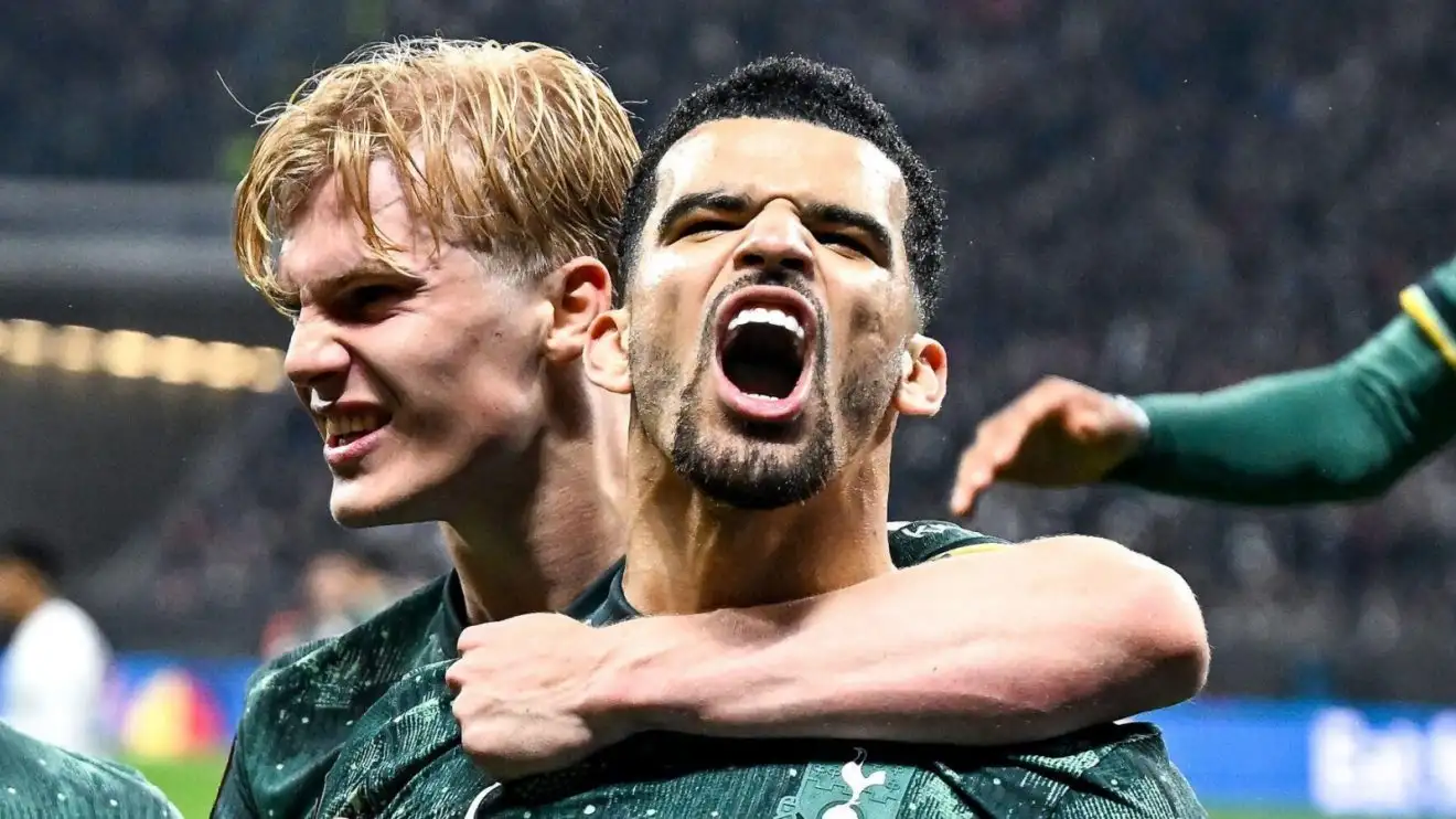 Spurs star blocking out 'noise' in menacing 'ultras' encounter - 'I was just trying to stay cool' 1 Dominic Solanke memorializes Tottenham's win in Frankfurt
