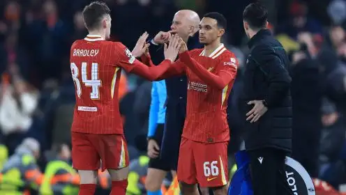 Alexander-Arnold crashes back onstage to spoil Conor Bradley’s leading man audition and relegate Leicester