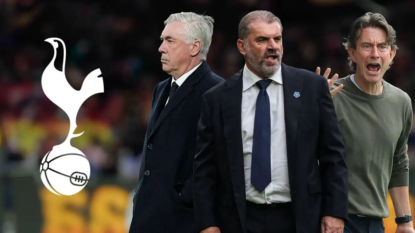 Tottenham 'looking at higher-profile managers' than Frank amid Ancelotti suggestion 1 Tottenham peak mutt Ange Postecoglou, Carlo Ancelotti and Thomas Honest