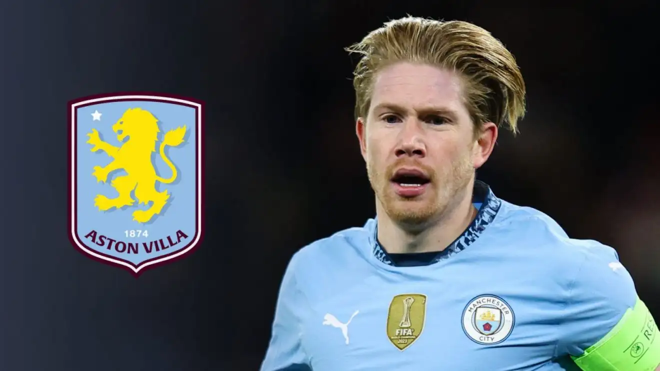 Aston Villa in shock 'internal' talks to make 'approach' to sign Man City star amid two 'priorities' 1 Aston Villa De Bruyne Male CIty