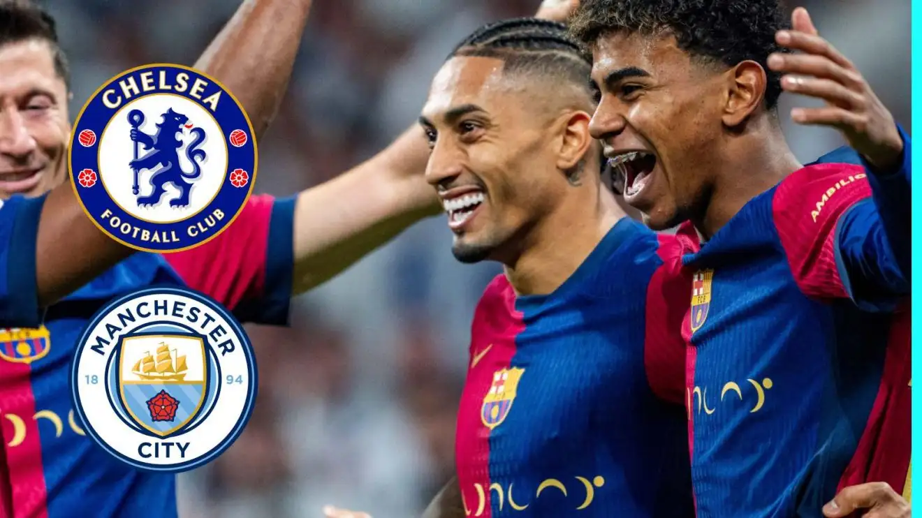 Chelsea, Man City make world-class Barcelona star 'top transfer priority' 1 Barcelona duo Raphinha and Lamine Yamal through the Chelsea and Male Metropolitan room badges