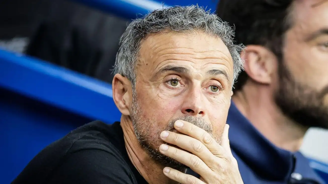 PSG boss Enrique insists he's 'not worried at all' about Arsenal clash after shock Nice defeat 1 Luis Enrique is kit to face Medley