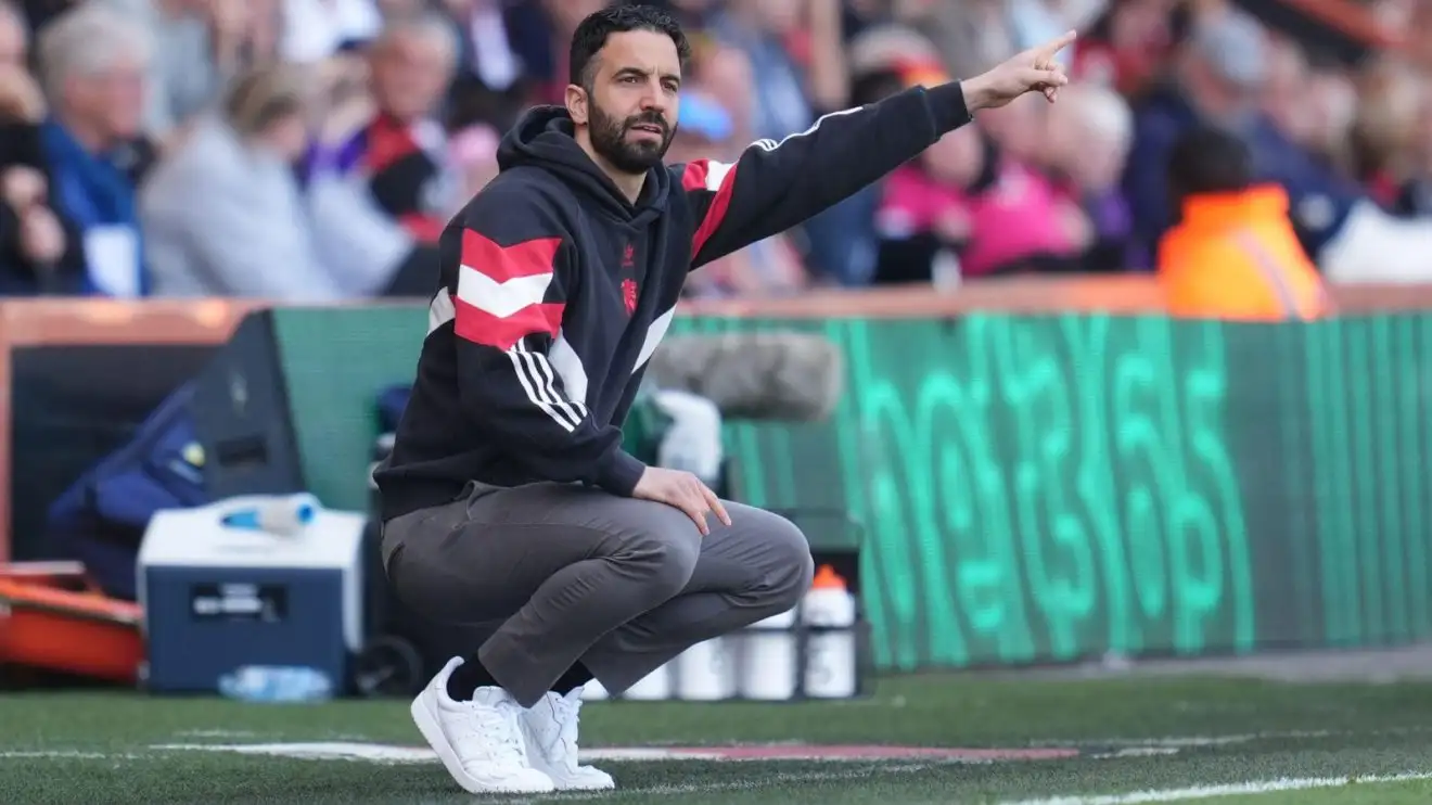 Man Utd 'knives would be out' for anybody but Amorim 1 Male Utd supervisor Ruben Amorim on his haunches