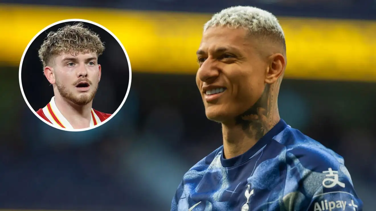 Liverpool: Richarlison hits back at Elliott in '30 goals jibe' after clash in Liverpool triumph 1 Richarlison, Harvey Elliott