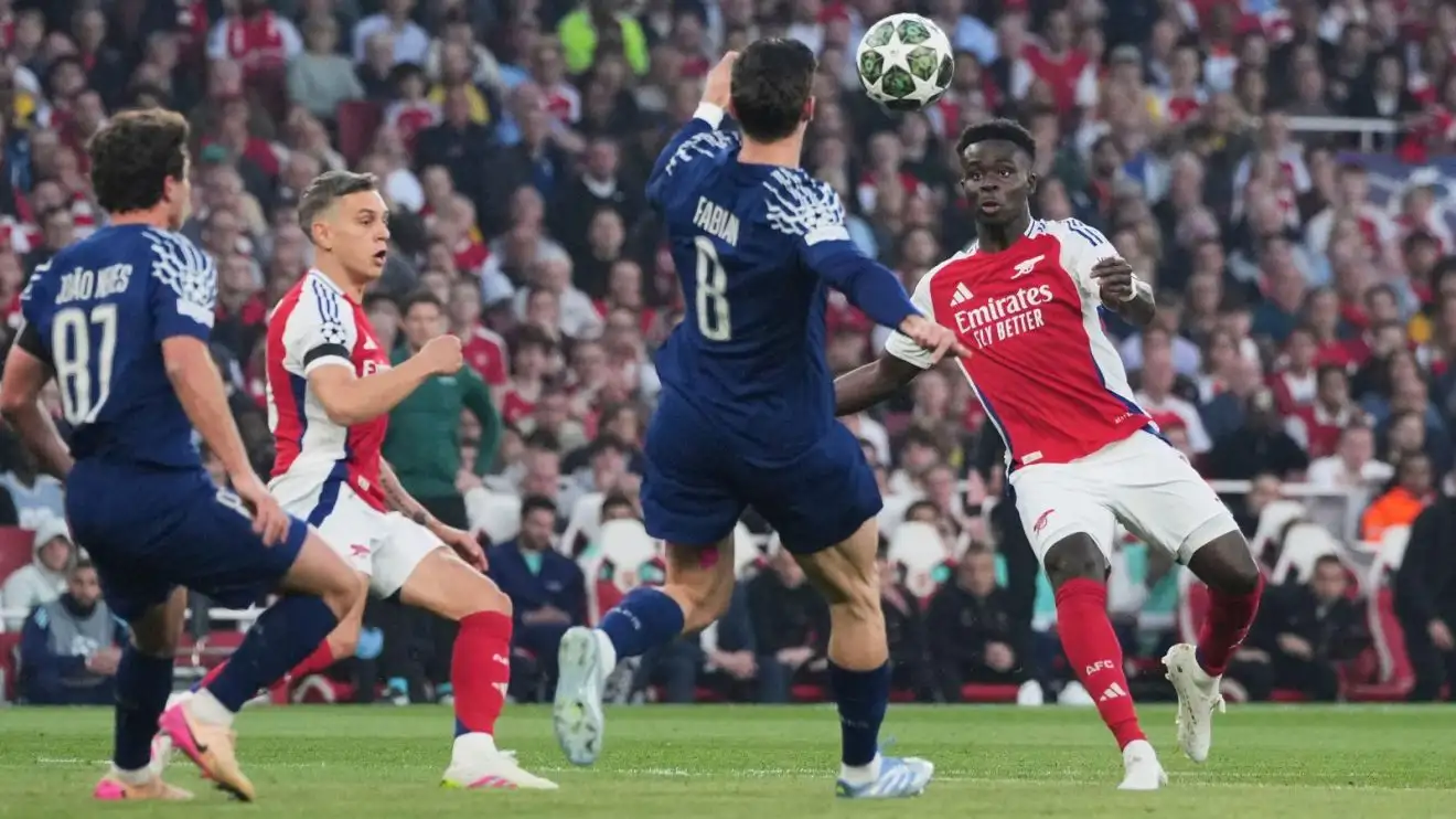 Arsenal star blasted as 3/10 'real ghost' with 'wasteful' Bukayo Saka given brutal rating 1 Arsenal PSG Bukayo Saka