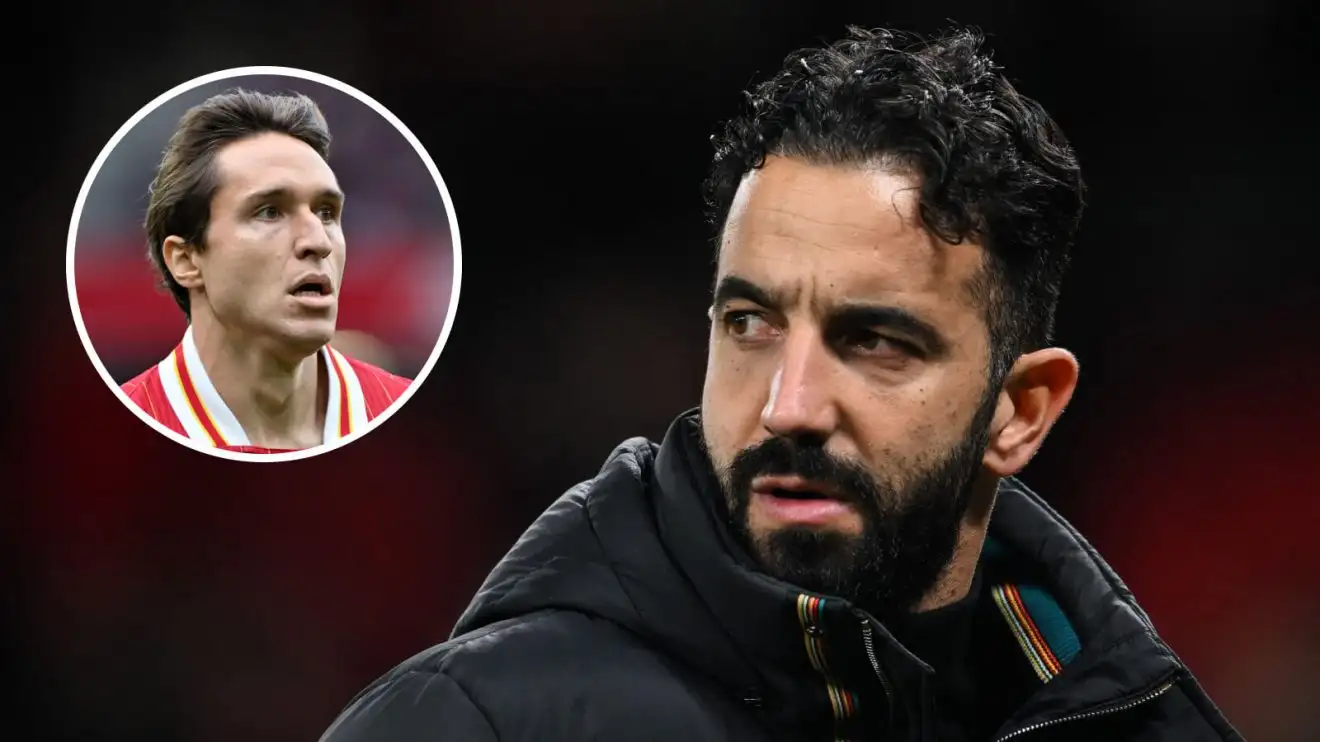 Ruben Amorim quizzed by intrepid Manchester United reporter 1 Ruben Amorim as well as Federico Chiesa