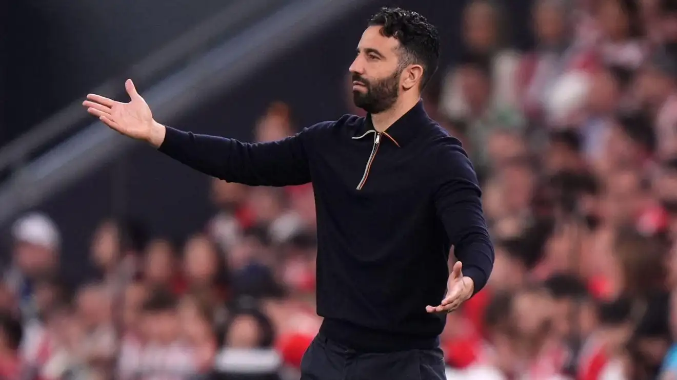 Romano confirms 'clear favourites' for Man Utd top target in verdict on 'late' Arsenal hijack 1 Individual Utd head train Ruben Amorim gestures throughout a match