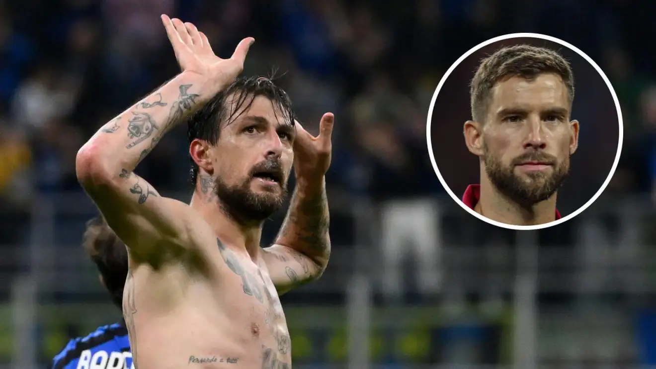 Barcelona star explains his 'unnecessary' reaction to Inter Milan hero with 'spit' claim cleared up 1 Inigo Martinez, Francesco Acerbi