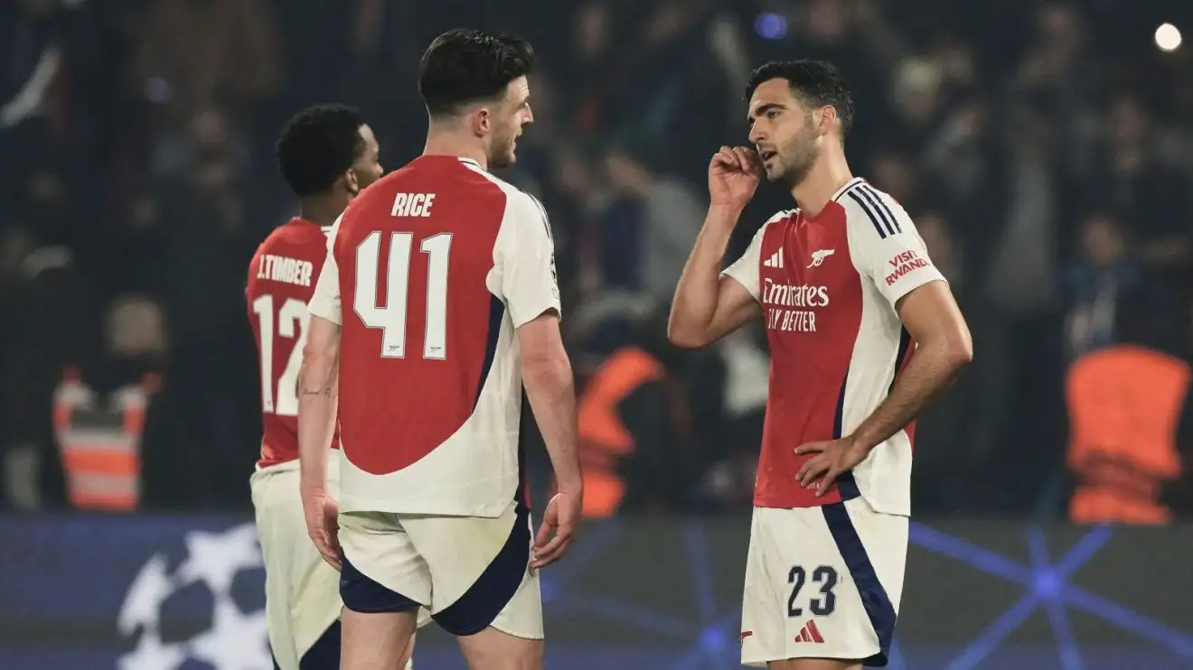 '3/10' Arsenal trio blasted by French press amid brutal Mikel Arteta accusation 1 Arsenal Rice Merino