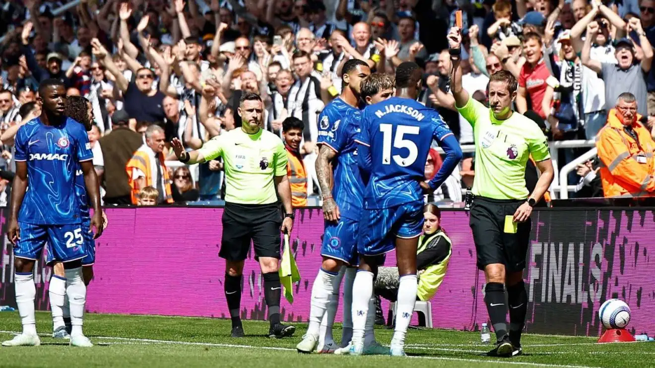 Jackson red card Chelsea