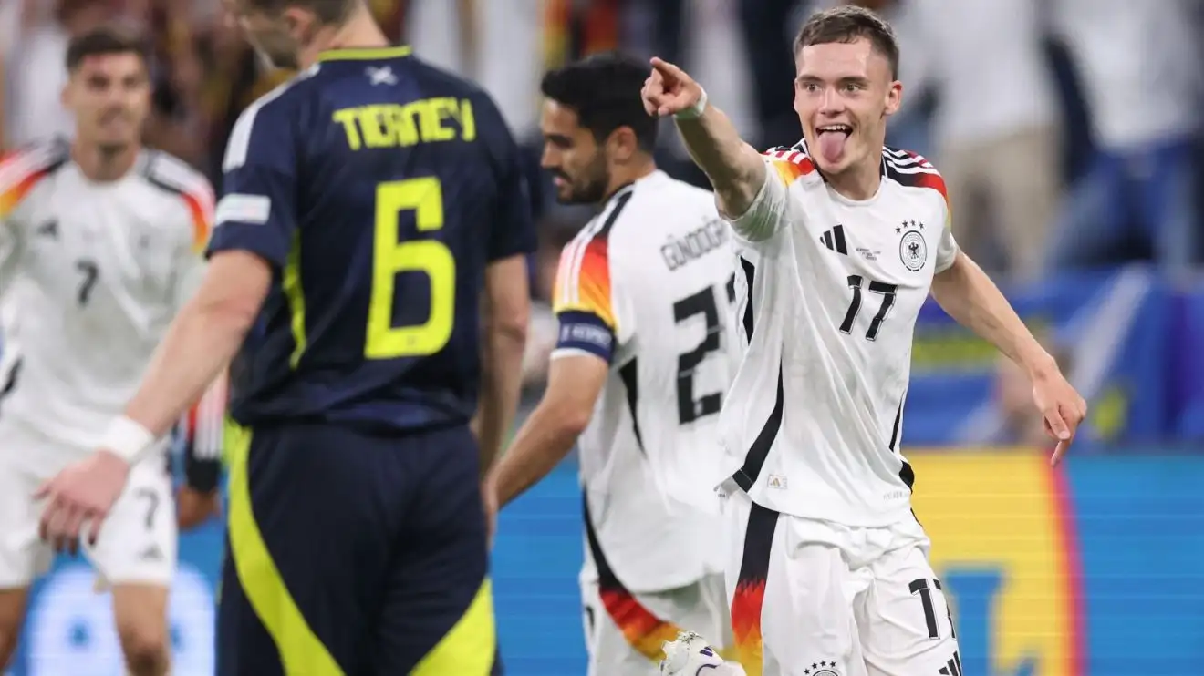 Man City reach 'verbal agreement' for £125m De Bruyne replacement 1 Guy Metropolis transmit target Florian Wirtz celebrates a ambition