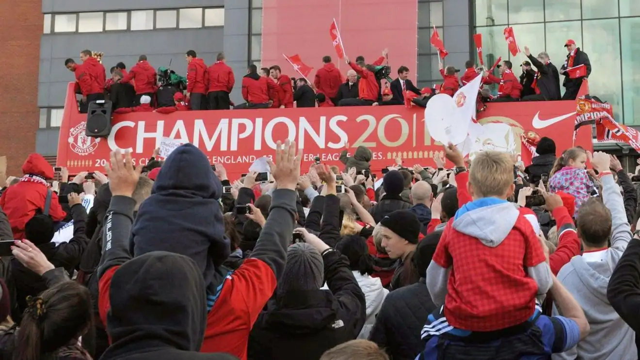 Manchester United slammed for 'self-imposed misery' of rejecting Europa winner's parade 1 Manchester United's Premier League title-festive prize ceremony in 2013