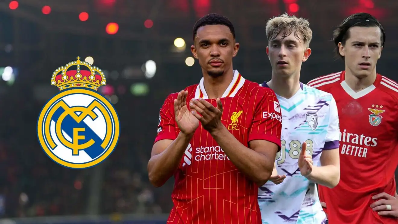 Alonso's fourth Real Madrid signing named with 'three-way' Man Utd 'deal' off amid U-turn 1 Real Madrid transmit Alexander-Arnild Huijsen Carreras