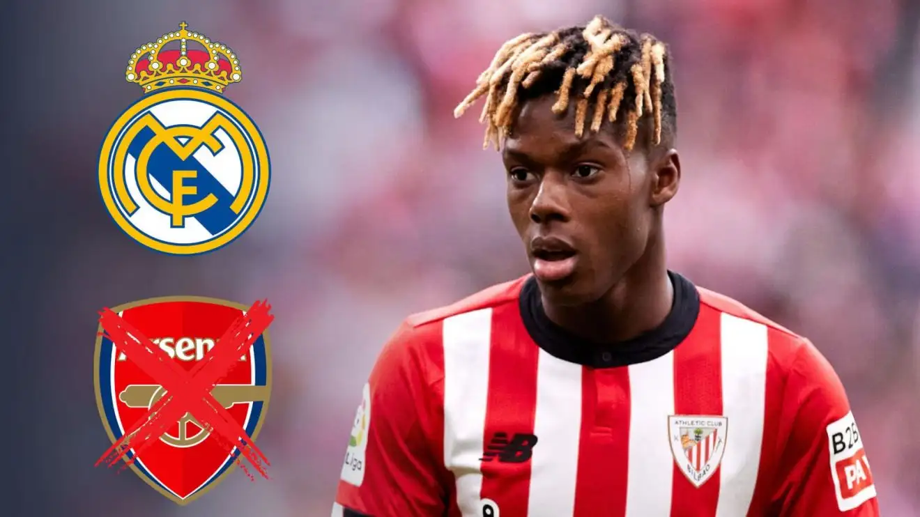 Arsenal huge blow as Real Madrid hijack 'blockbuster' transfer to land 'explosive' star 1 Nico WIlliams Arsenal Real Madrid