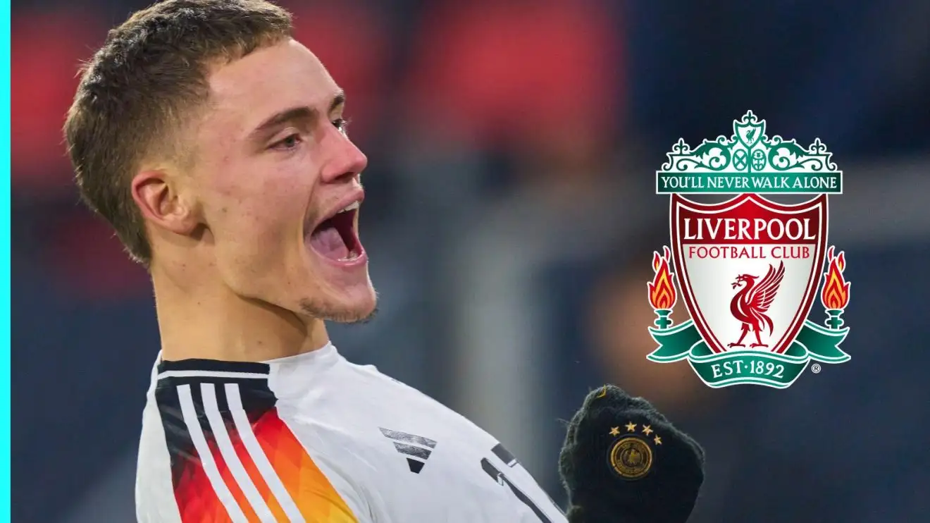 Liverpool: Florian Wirtz transfer doubts as Reds have 'no intention' of meeting Leverkusen asking price 1 Florian Wirtz and the Liverpool badge
