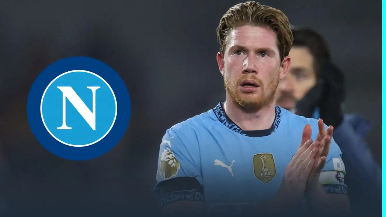 Kevin De Bruyne agreement at Napoli expected in two days as entourage 'arrive' in Italy 1 Kevin De Bruyne and also the Napoli badge