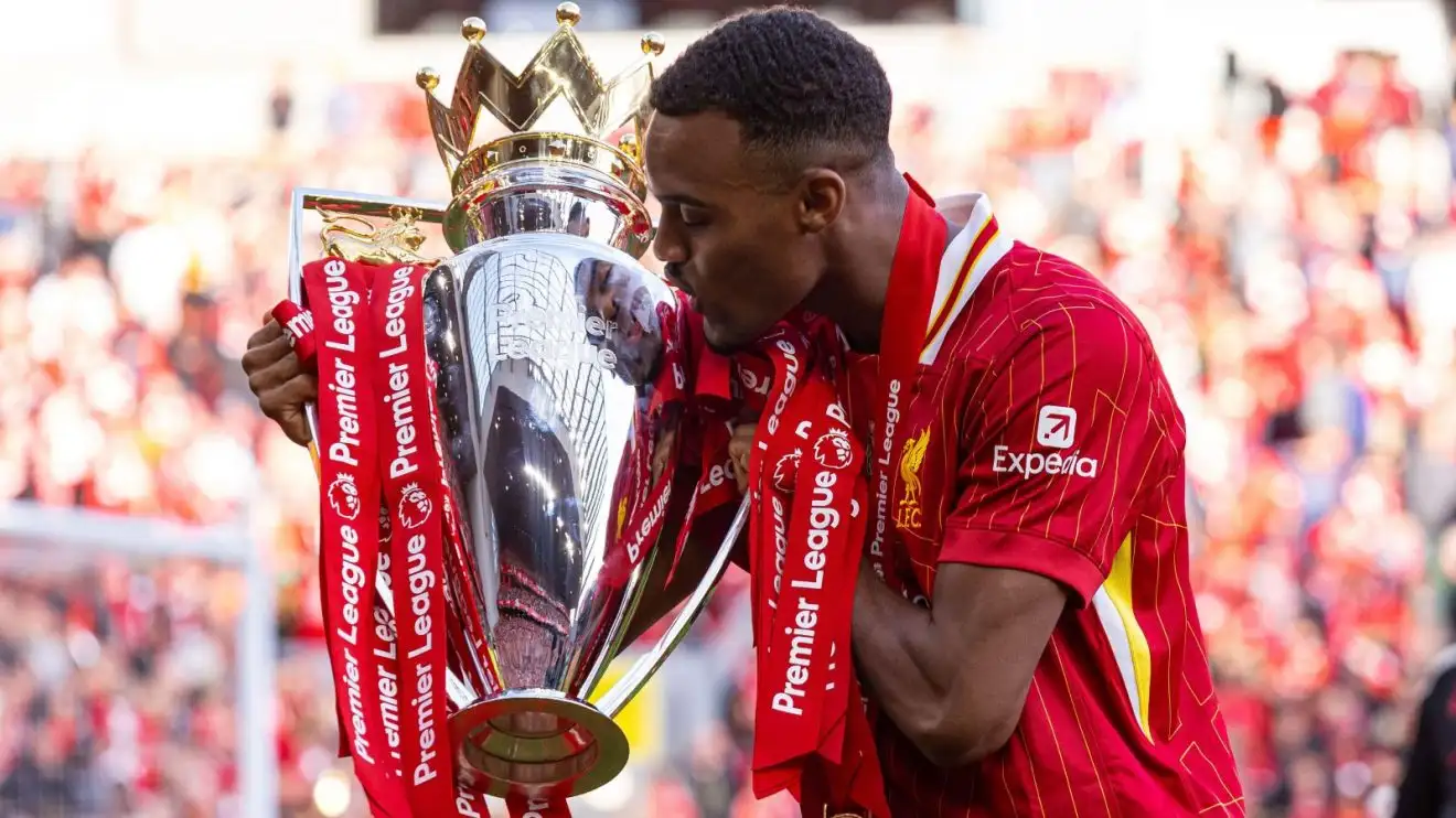 Why 2024/25 was the best season since Leicester won the PL 1 Liverpool's Ryan Gravenberch kisses the Premier League prize