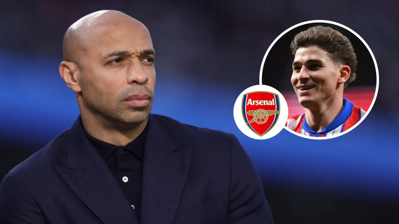 Henry tells Arsenal to sign former Man City star after Gunners emerge as 'strongest bidder' 1 Conglomeration legend Thierry Henry and also Julian Alvarez