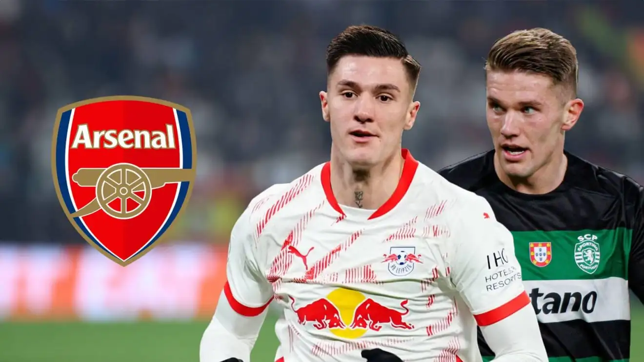 Arsenal 'priority' striker twist surfaces as reporter reveals what he's 'known for a month' 1 Viktor Gyokeres and Benjamin Sesko via the Medley badge