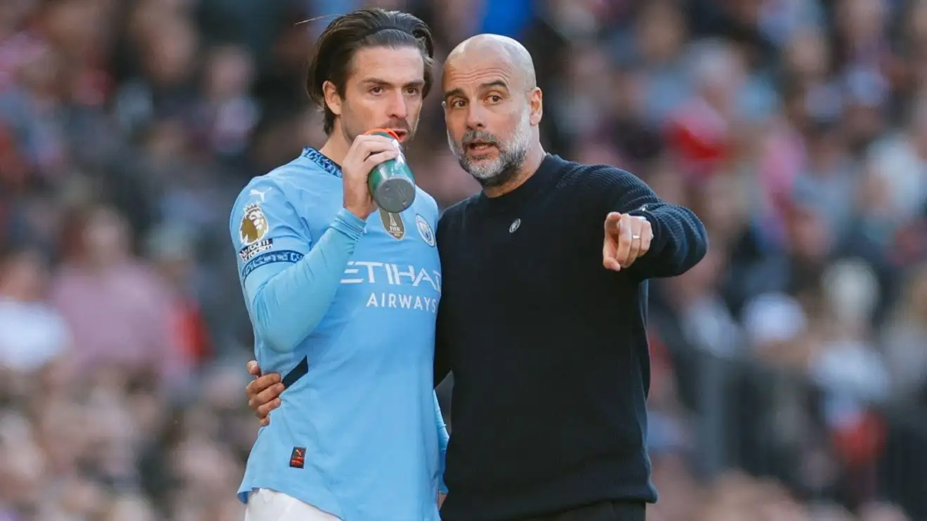 Liverpool transfer hinges on Grealish as 'perfect replacement' after £40m star 'accepts' fate 1 Jack Grealish fetches standards from Pep Guardiola