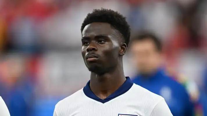 Arsenal winger Bukayo Saka has been left out of Thomas Tuchel's England squad