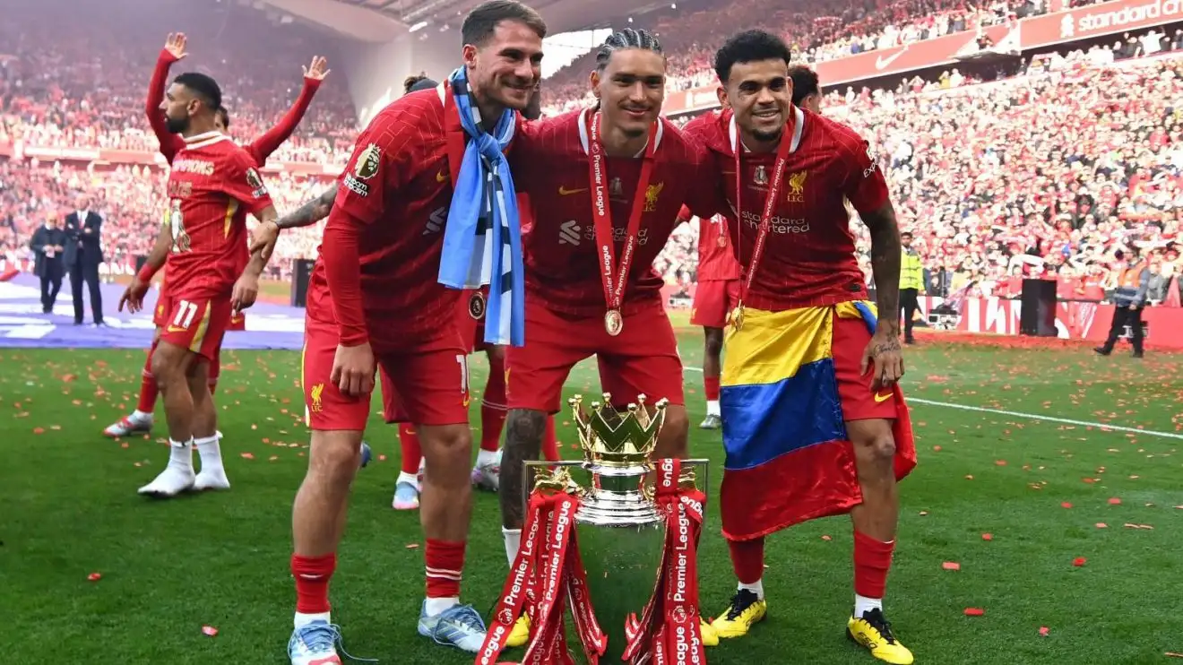 Liverpool star leaks 'verbal pact' to 'all out' Barcelona as Laporta 'clings to' FSG's sale 'promise' 1 Liverpool players Alexis Mac Allister, Darwin Nunez and also Luis Diaz be satisfied wearing the Premier League trophy