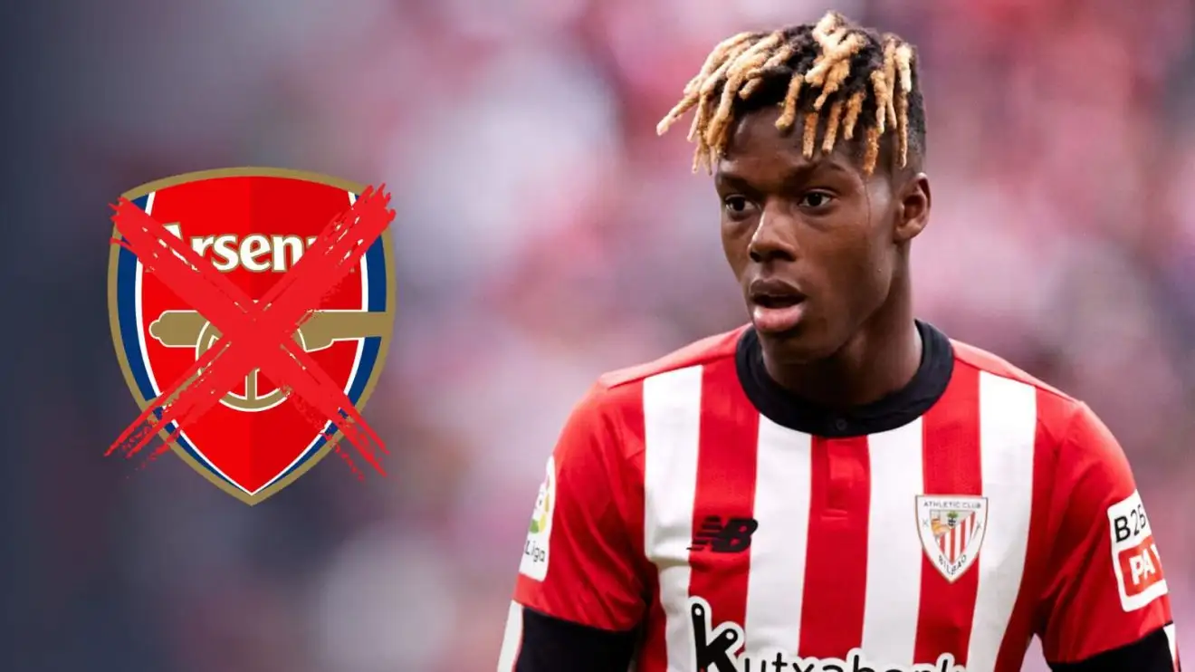 Arsenal huge blow as £49m star 'tells' Euro giants he wants transfer amid one massive 'demand' 1 Arsenal Nico Williams transmit