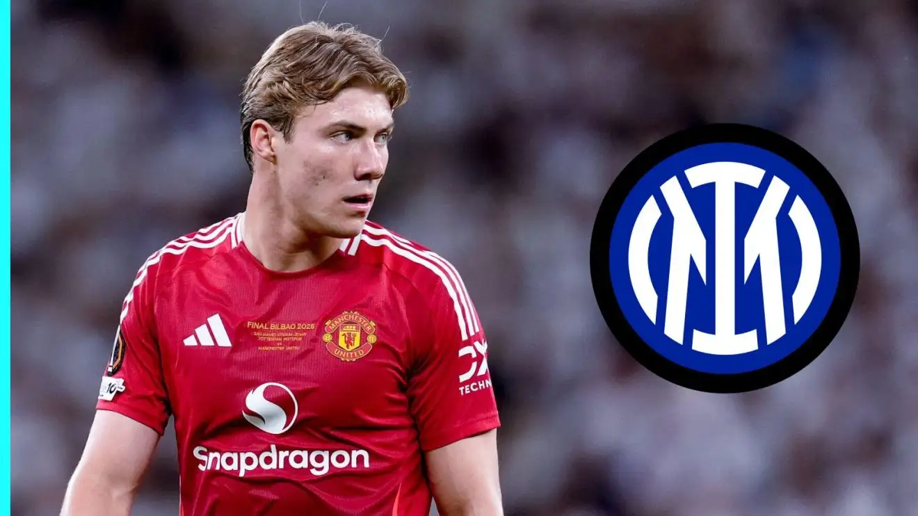 Man Utd star set for exit and 'ahead of everyone' in Inter Milan targets 1 Rasmus Hojlund and the Inter Milan badge