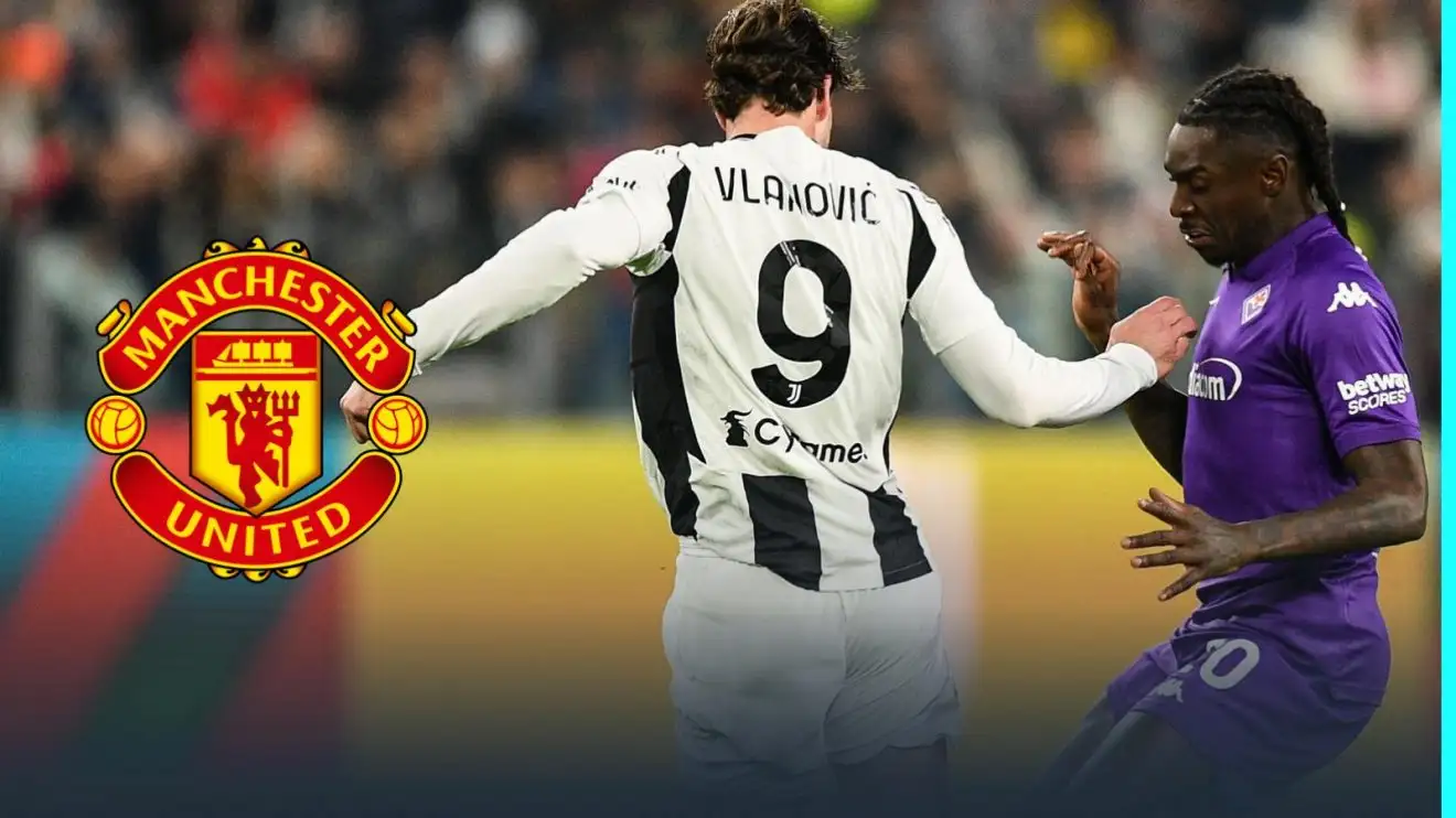 Man Utd identify Everton flop as Plan B in striker hunt 1 Moise Kean and also Dusan Vlahovic through the Male Utd badge