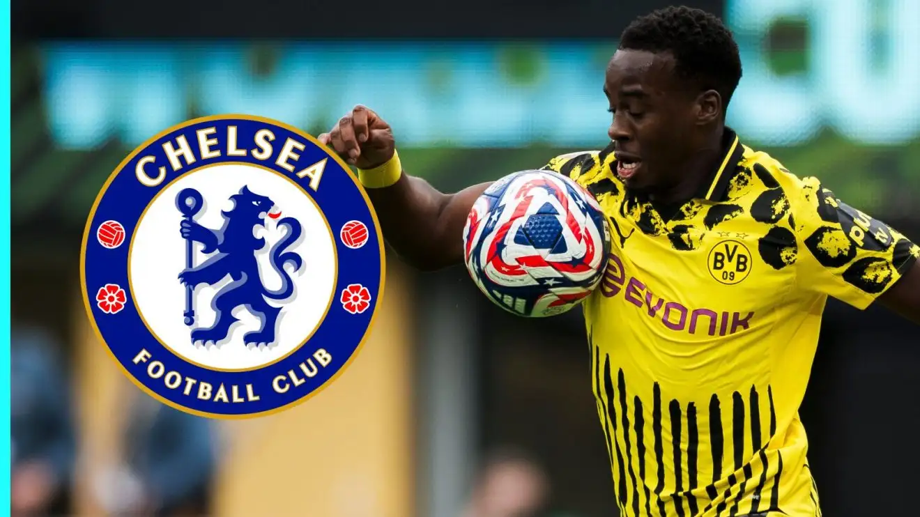 Chelsea: Dortmund chief confirms 'talks' for £50m-rated winger 1 Jamie Gittens via the Chelsea badge