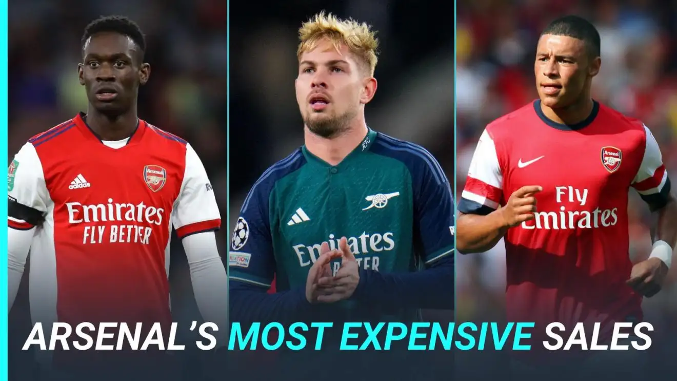 Arsenal shamed by £35m Liverpool sale; top departures ranked 1 Arsenal, Folarin Balogun, Emile Smith Rowe, Alex Oxlade-Chamberlain documents sales visuals