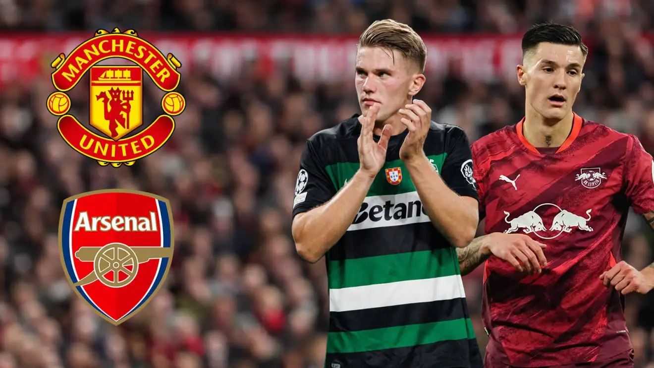 Man Utd set 'more realistic' price for Sesko and Arsenal will be furious 1 Gyokeres Sesko Medley Male Utd