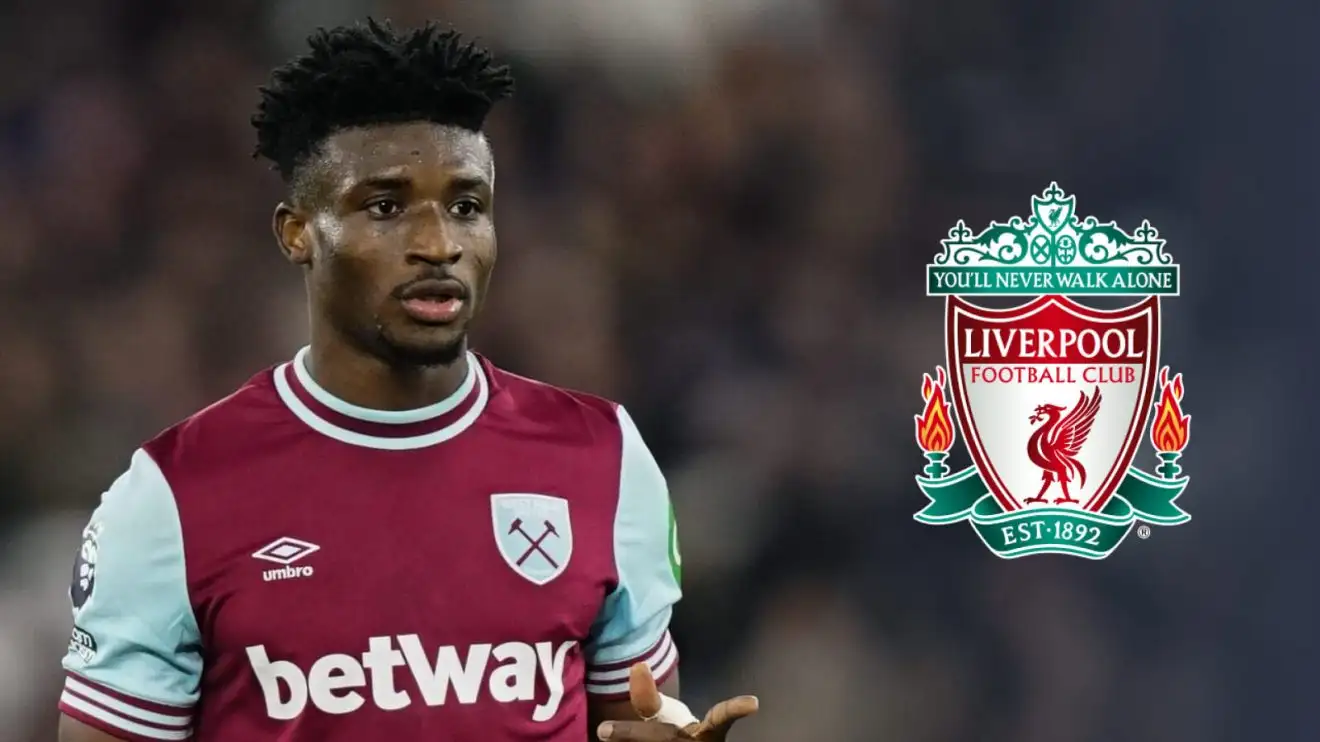 West Ham star 'open to accepting a reduced salary' to join Liverpool and snub Tottenham, Newcastle 1 Liverpool send target Mohammed Kudus